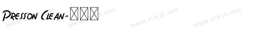 Presson Clean字体转换